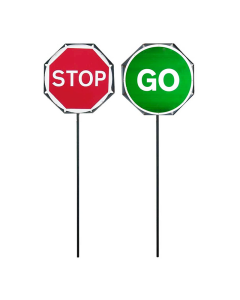 Stop/Go complete with Pole - (600mm)