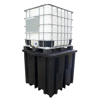 Recycled Polyethylene IBC Spill Pallet (with 4 way Forklift access)