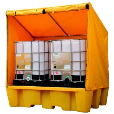 Weatherproof Double IBC Spill Pallet