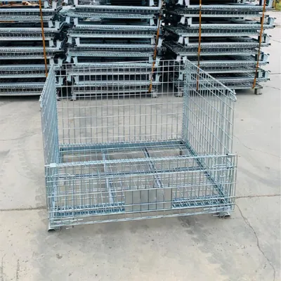 Collapsible Wire Mesh Pallet Cage - 700kg Capacity