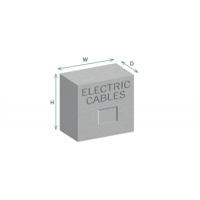 Concrete Service Marker Blocks 300 x 300 x 150