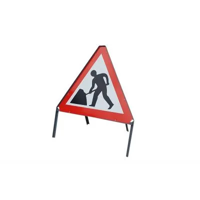 Men At Work - 750mm Metal Triangle Sign