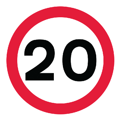 Plastic Quick Fit Speed Signs