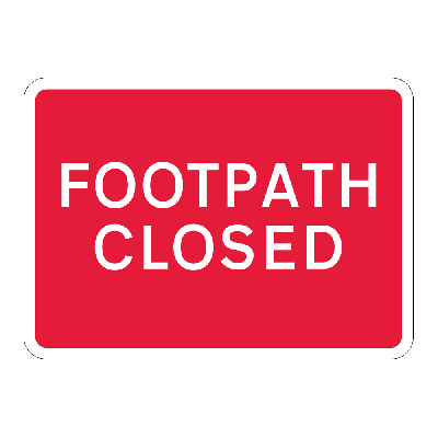 Plastic Quick Fit Pedestrian Signs