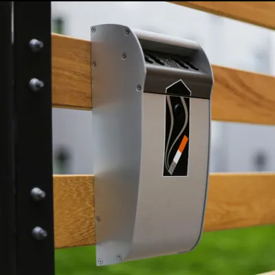 Vertical Fixed Smoking Litter Bin