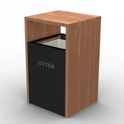 Timber Litter Bin Timber Litter Bin
