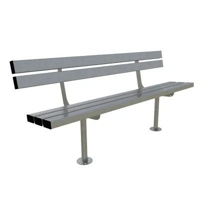 Outdoor Slatted Bench