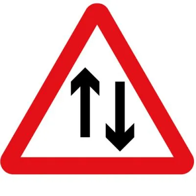 Two Way Traffic – Metal Road Sign